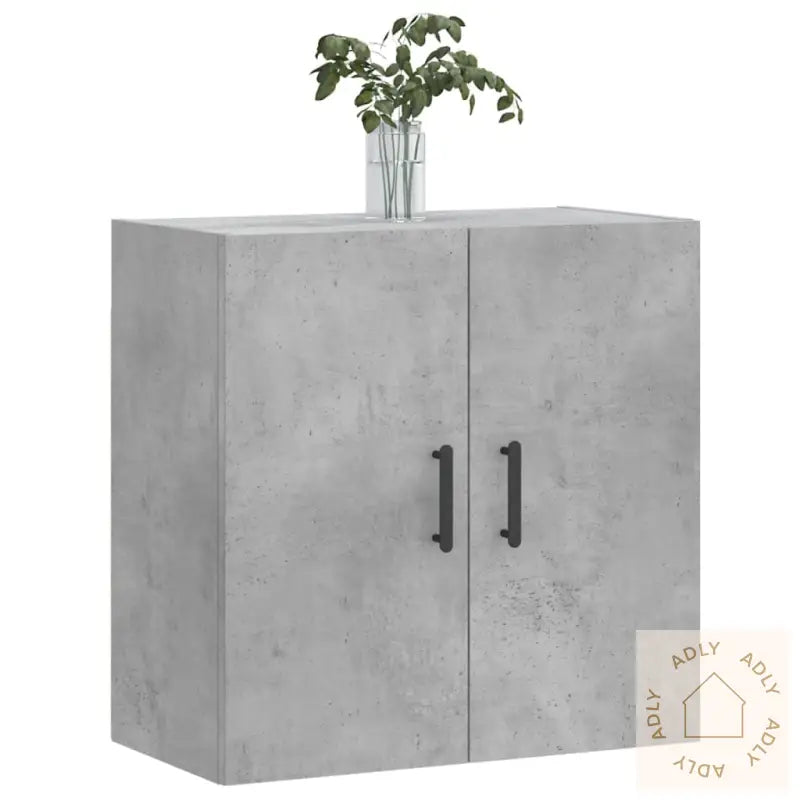 Veggskap Betonggrå 60X31X60 Cm Konstruert Tre