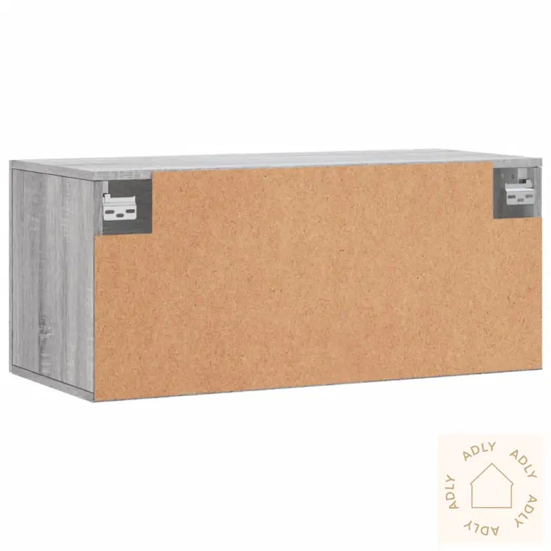 Veggskap Grå Sonoma 80X36,5X35 Cm Konstruert Tre