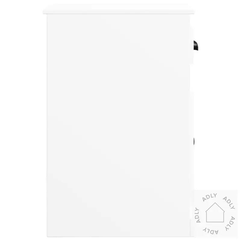 Sideskap Med Skuff Hvit 40X50X75 Cm Konstruert Tre