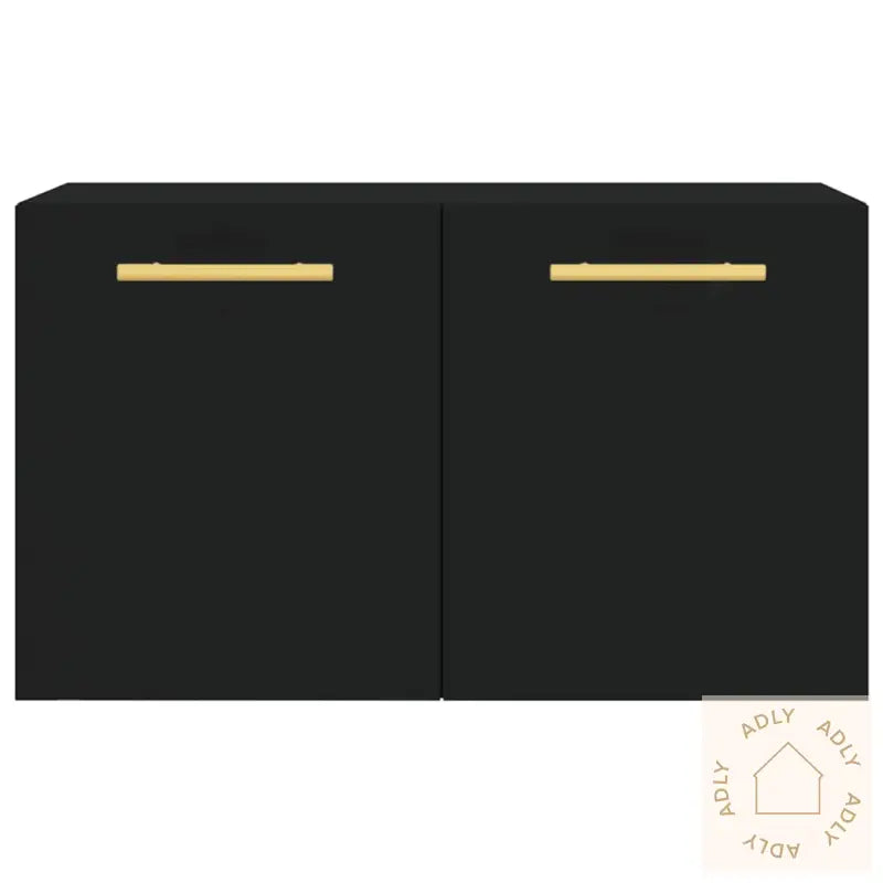 Veggskap Svart 60X36,5X35 Cm Konstruert Tre