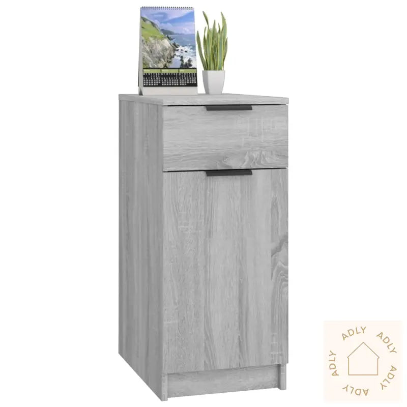 Skrivebordskap Grå Sonoma 33,5X50X75 Cm Konstruert Tre