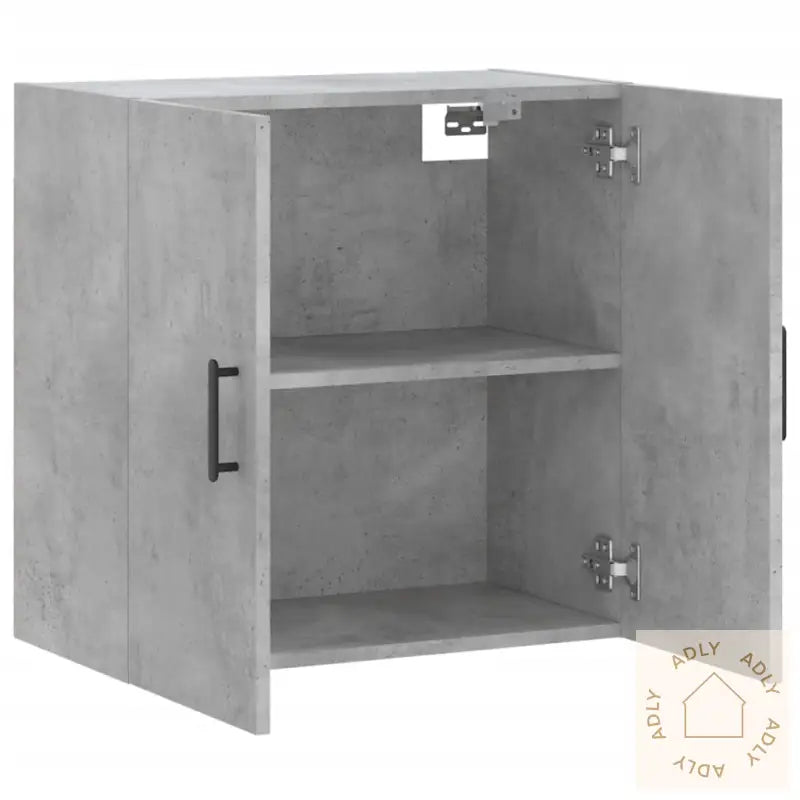 Veggskap Betonggrå 60X31X60 Cm Konstruert Tre