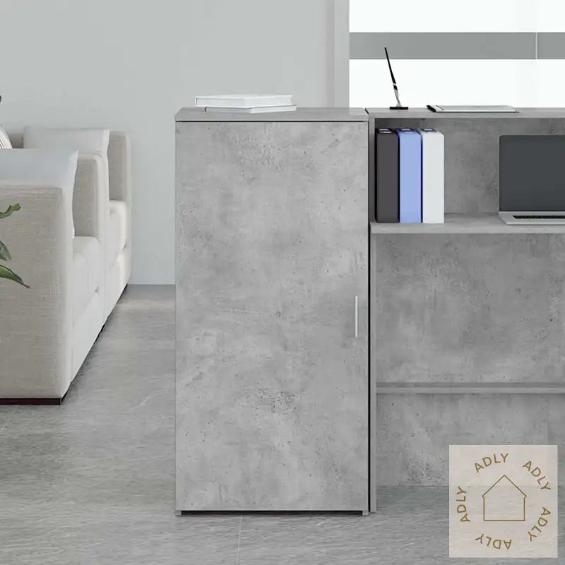 Oppbevaringsskap Betonggrå 50X45X103,5 Cm Konstruert Tre