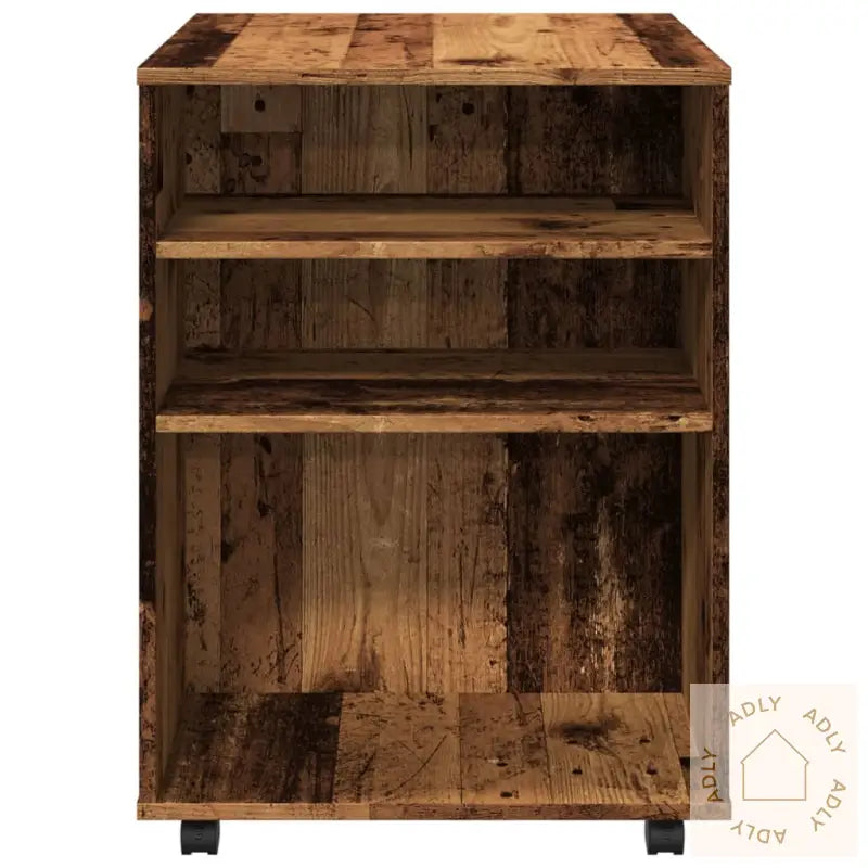Rulleskap Gammelt Tre 60X53X72 Cm Konstruert Tre