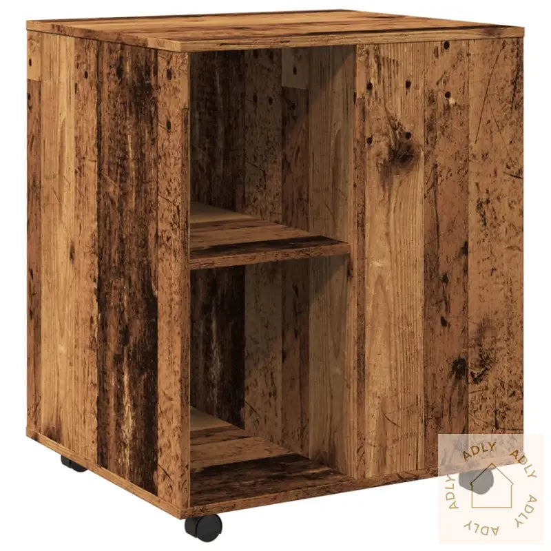 Rulleskap Gammelt Tre 60X53X72 Cm Konstruert Tre