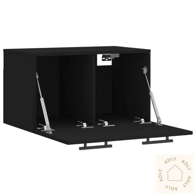 Veggskap Svart 60X36,5X35 Cm Konstruert Tre