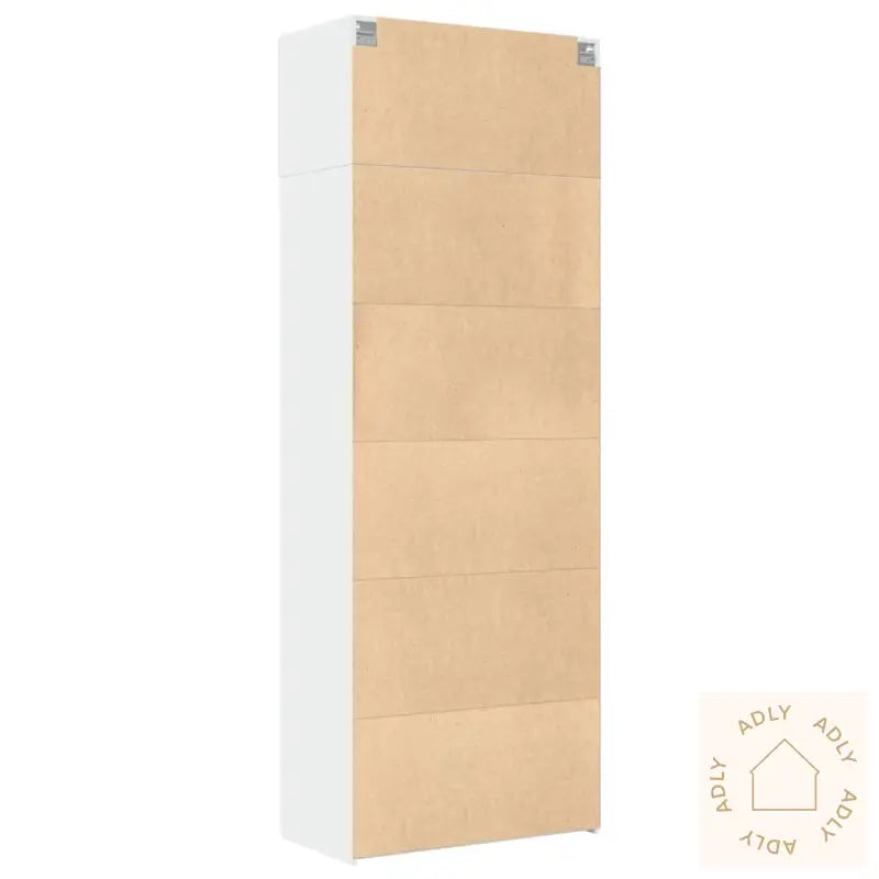 Oppbevaringsskap Hvit 80X42,5X225 Cm Konstruert Tre