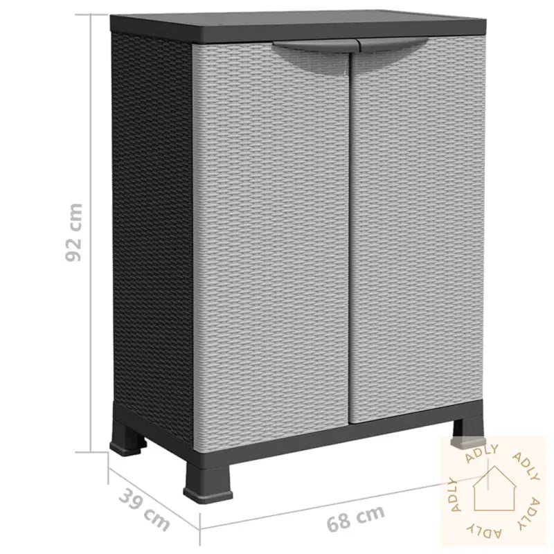 Plastskap 68X39X92 Cm Rottingdesign
