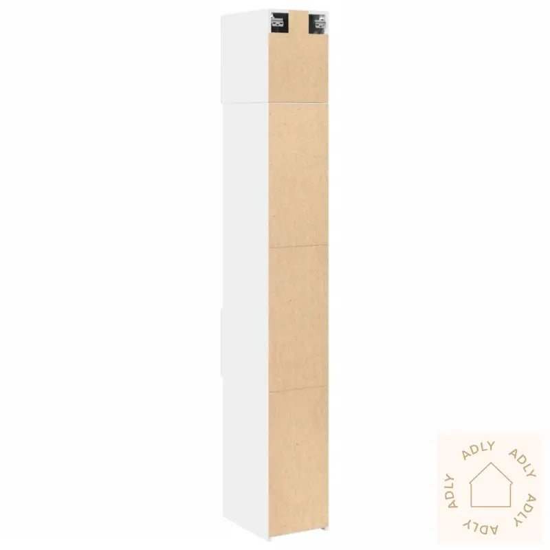 Smalt Oppbevaringsskap Hvit 30X42,5X225 Cm Konstruert Tre