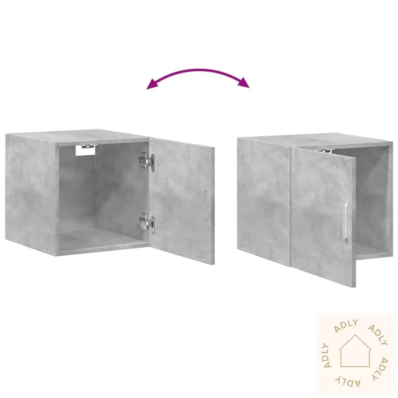 Smalt Oppbevaringsskap Betonggrå 40X42,5X225 Cm Konstruert Tre