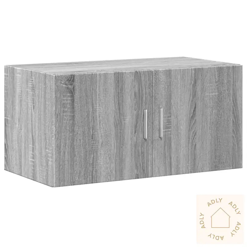 Oppbevaringsskap Grå Sonoma 80X42,5X225 Cm Konstruert Tre