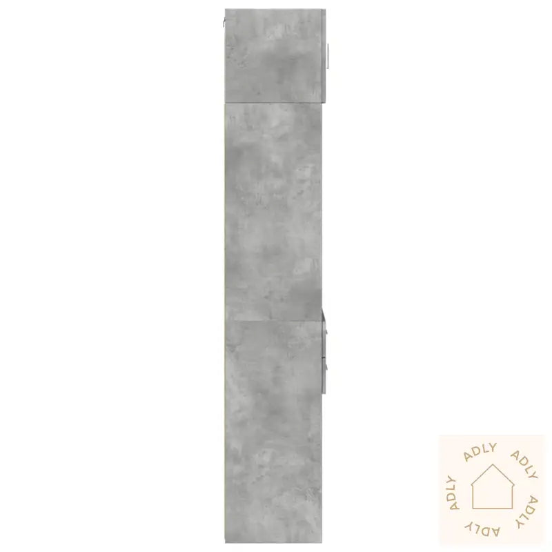 Smalt Oppbevaringsskap Betonggrå 40X42,5X225 Cm Konstruert Tre