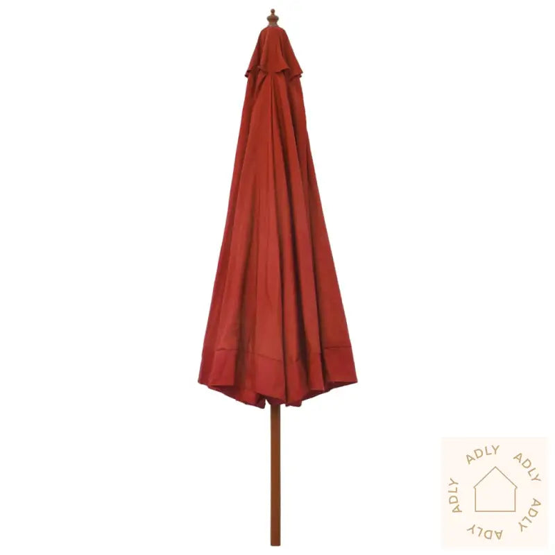Parasoll Med Trestang 330 Cm Terrakotta