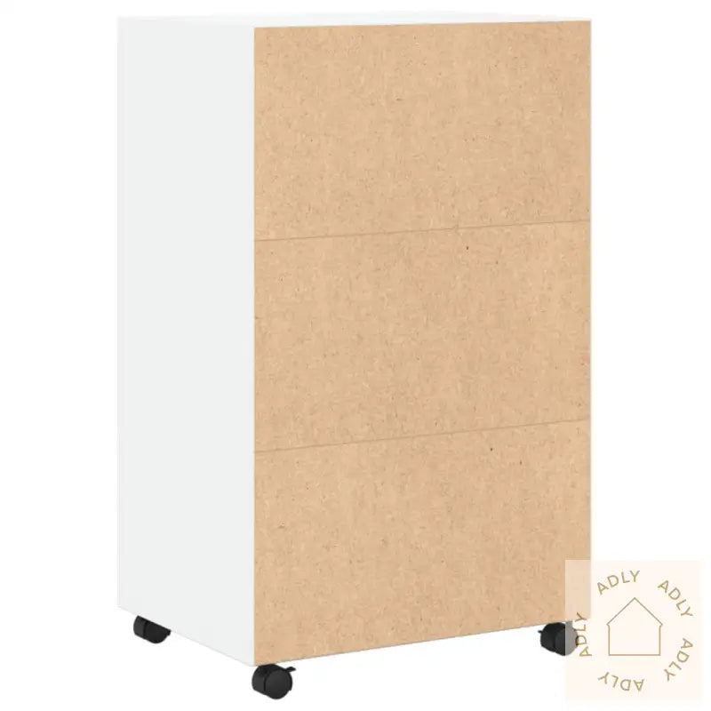 Rulleskap Hvit 55X40X91 Cm Konstruert Tre