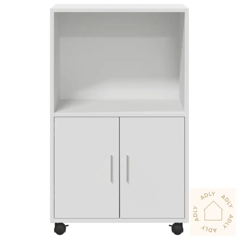 Rulleskap Hvit 55X40X91 Cm Konstruert Tre