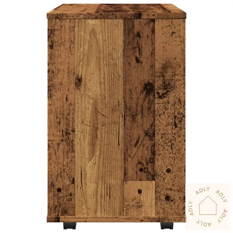 Rulleskap Gammelt Tre 46X36X59 Cm Konstruert Tre