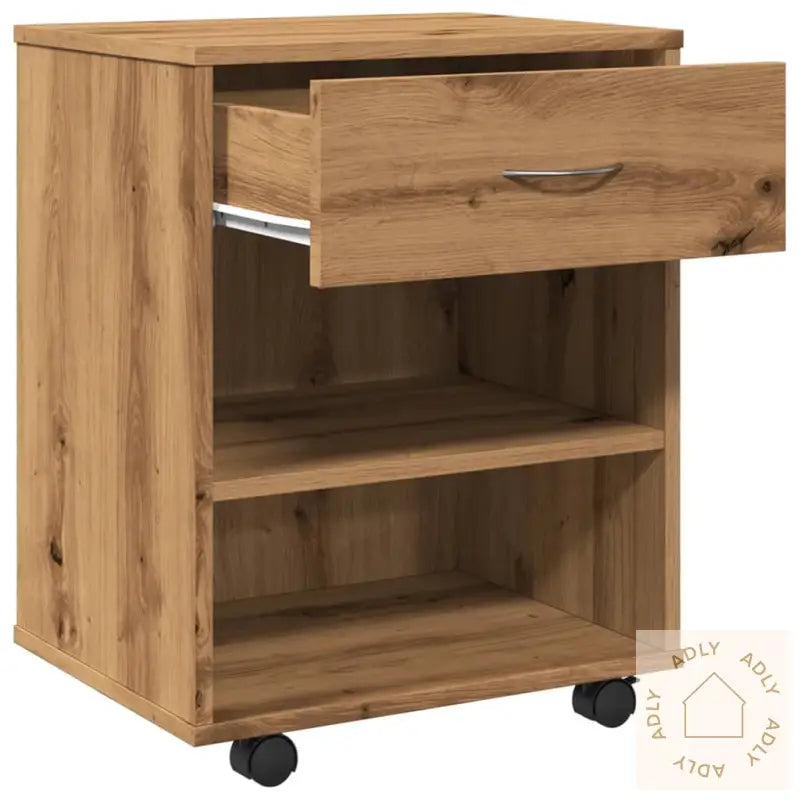 Rulleskap Artisan Eik 46X36X59 Cm Konstruert Tre