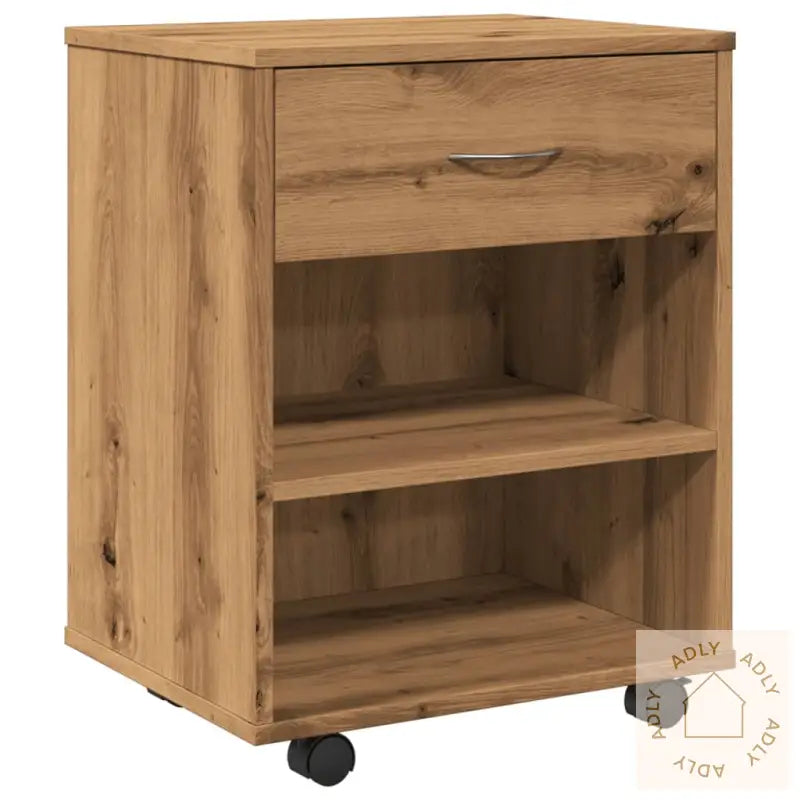 Rulleskap Artisan Eik 46X36X59 Cm Konstruert Tre