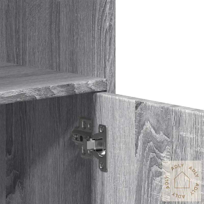 Rulleskap Grå Sonoma 55X40X91 Cm Konstruert Tre