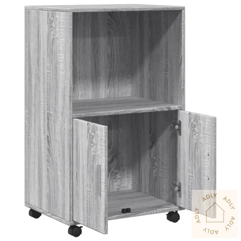 Rulleskap Grå Sonoma 55X40X91 Cm Konstruert Tre