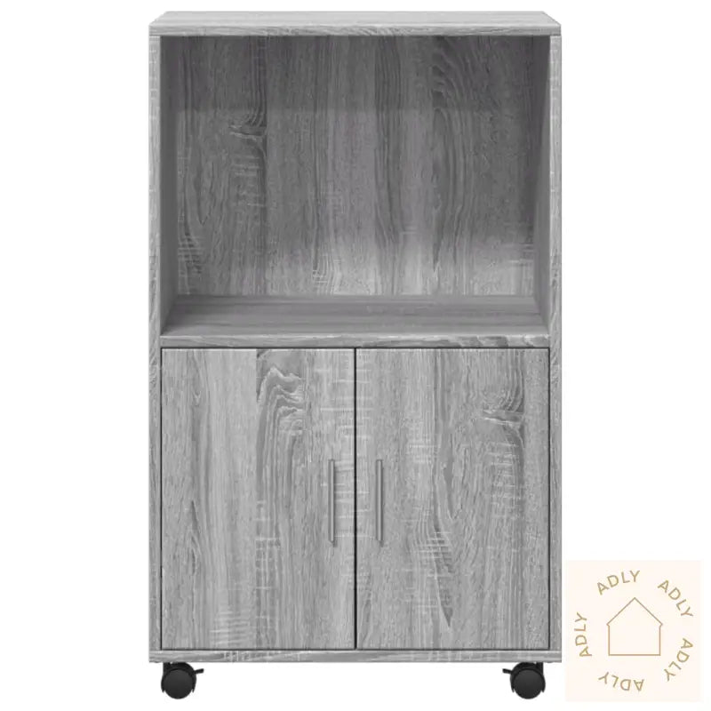 Rulleskap Grå Sonoma 55X40X91 Cm Konstruert Tre