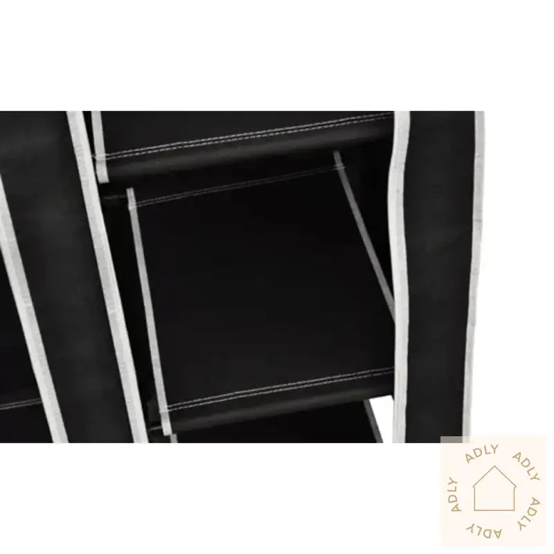 Sammenleggbar Garderobe Svart 110 X 45 X 175 Cm