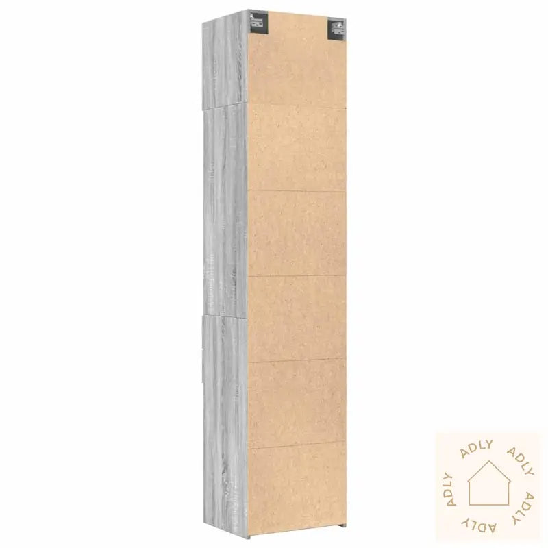 Smalt Oppbevaringsskap Grå Sonoma 50X42,5X225 Cm Konstruert Tre