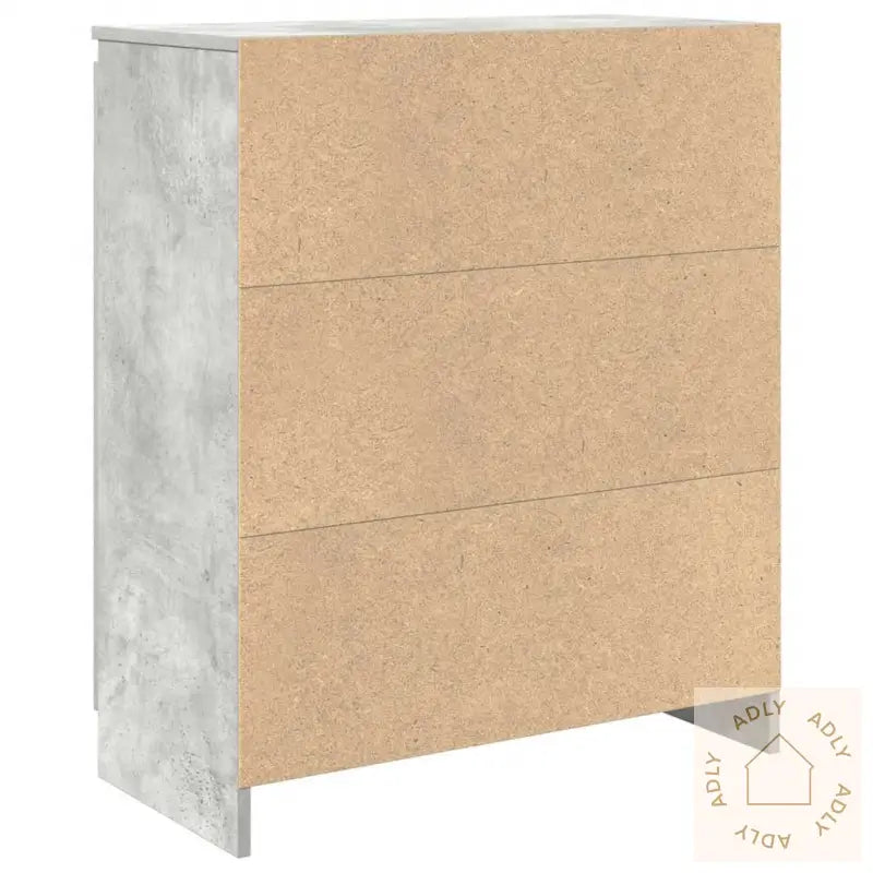Skjenk Med Skuff Betonggrå 71X35X84 Cm Konstruert Tre