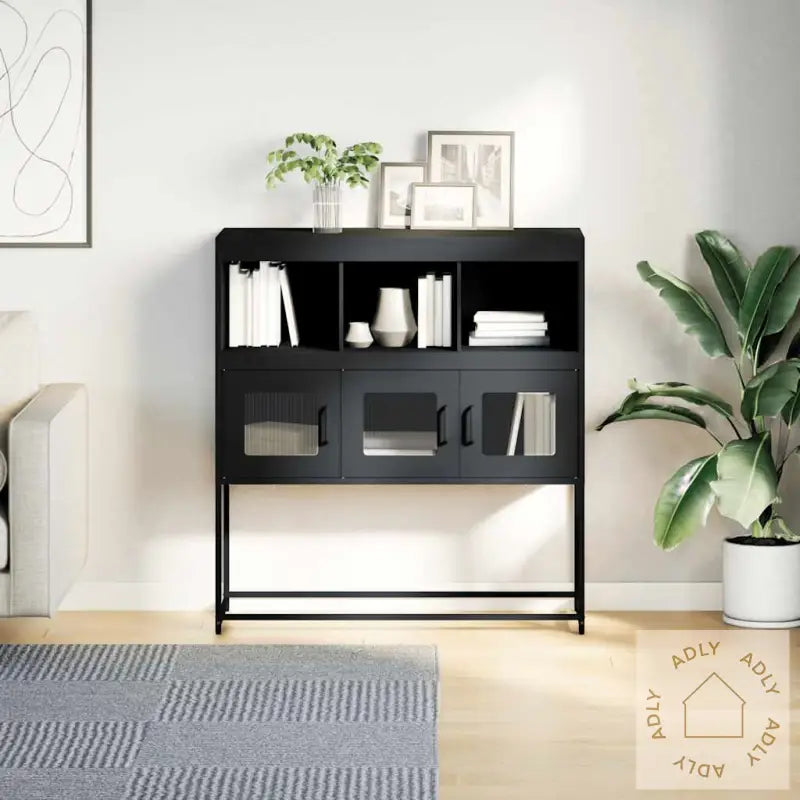 Skjenk Antrasitt 100,5X39X107 Cm Kaldvalset Stål