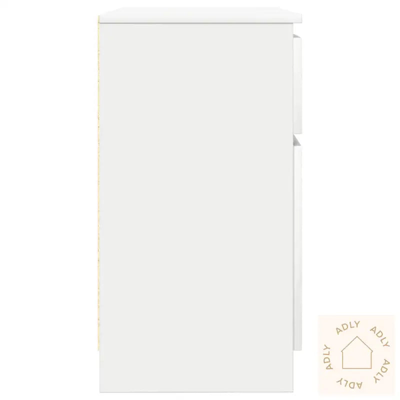 Skjenk Med Skuff Hvit 71X35X65 Cm Konstruert Tre