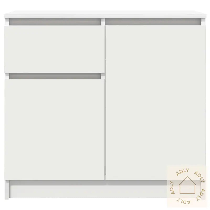 Skjenk Med Skuff Hvit 71X35X65 Cm Konstruert Tre