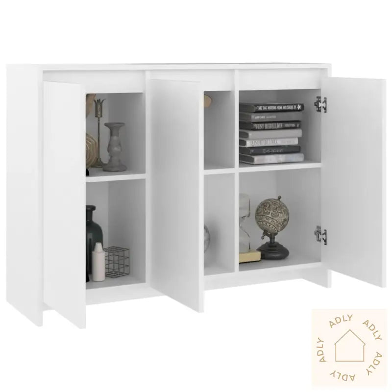 Skjenk Hvit 102X33X75 Cm Konstruert Tre