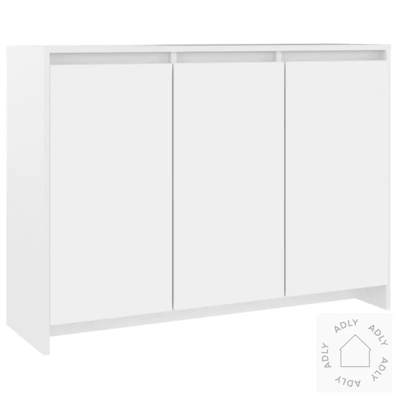 Skjenk Hvit 102X33X75 Cm Konstruert Tre