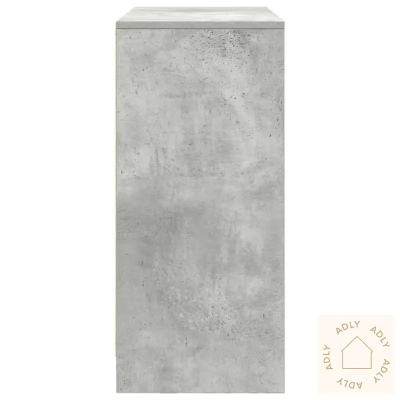Skjenk Med Skuff Betonggrå 80X34X76 Cm Konstruert Tre