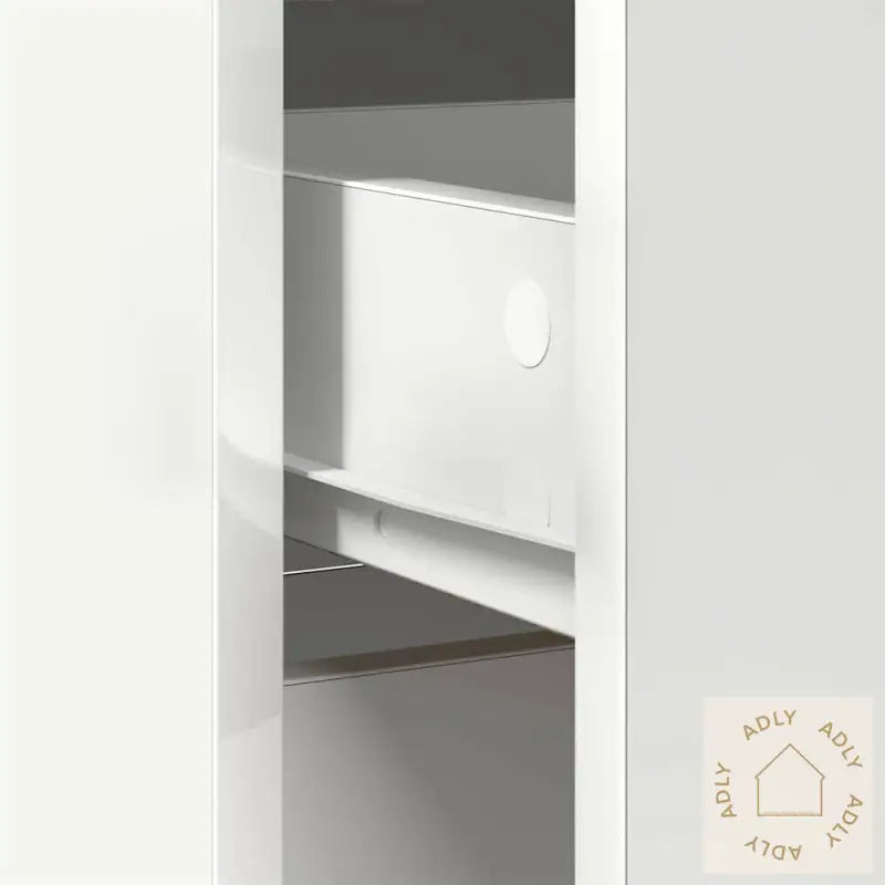 Skjenk Med Skuff Hvit 80X34X76 Cm Konstruert Tre