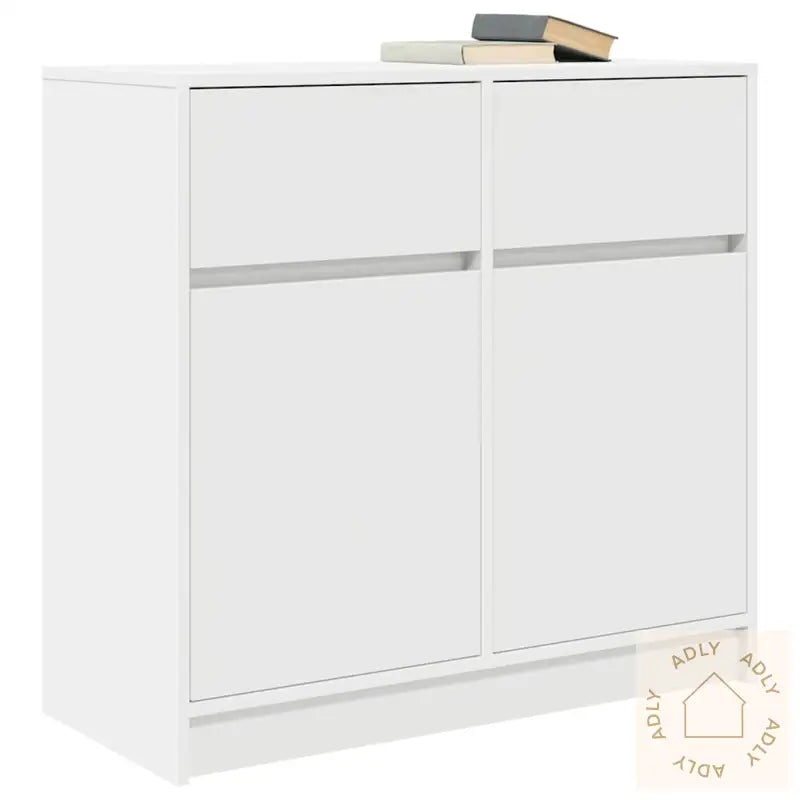 Skjenk Med Skuff Hvit 80X34X76 Cm Konstruert Tre