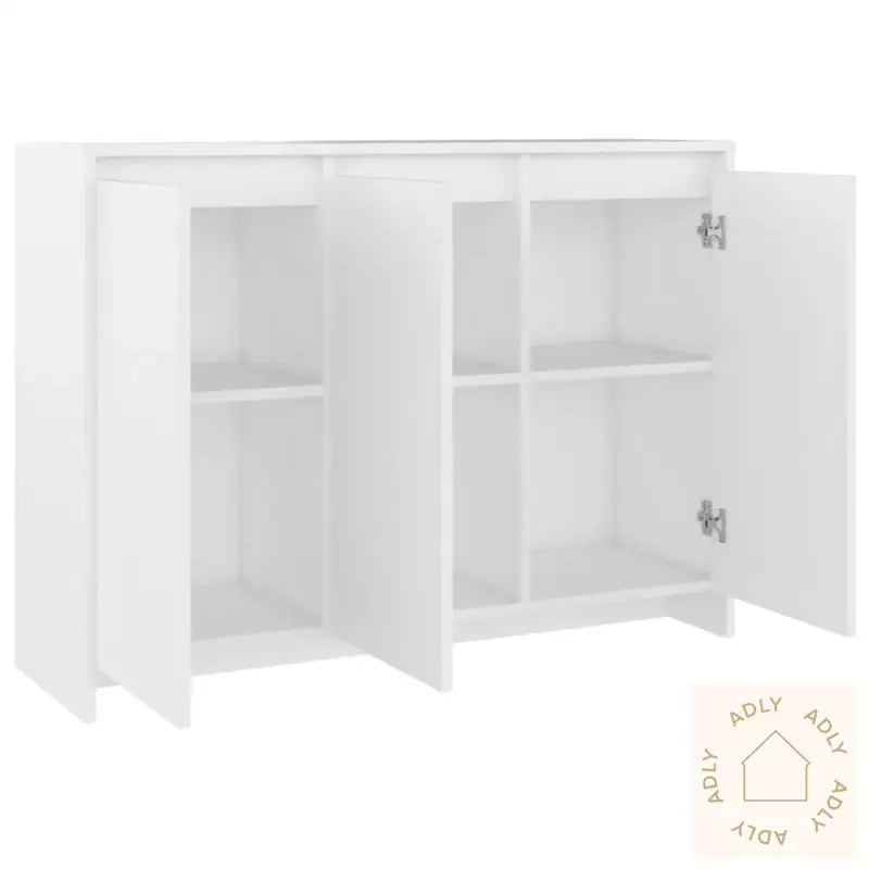 Skjenk Hvit 102X33X75 Cm Konstruert Tre