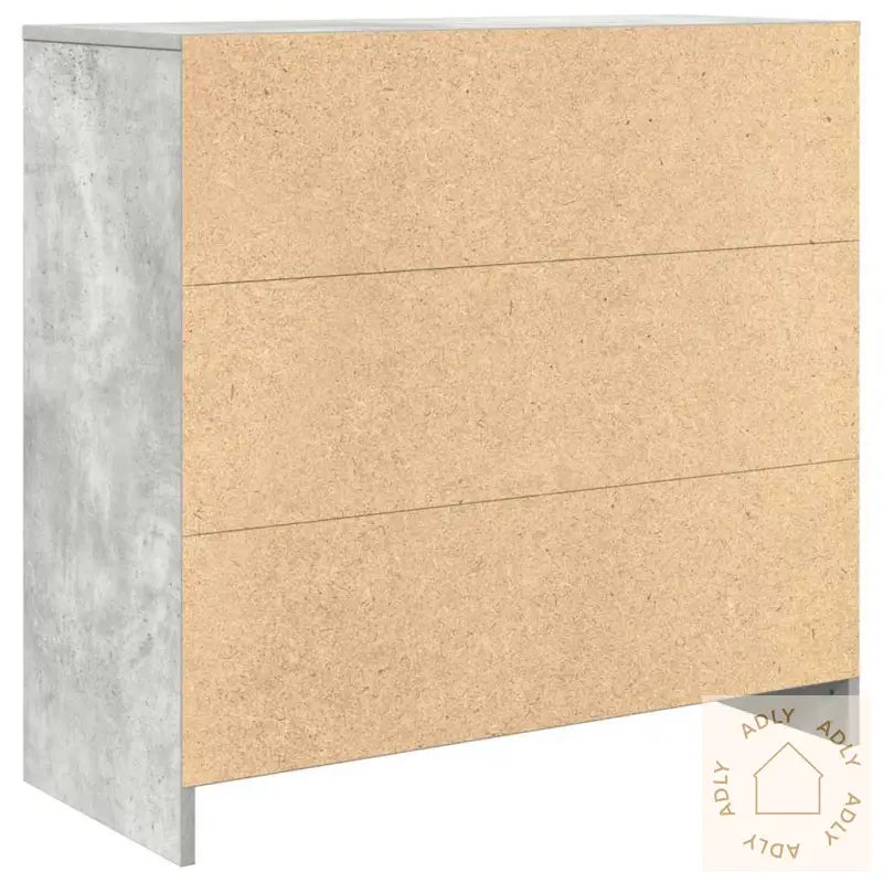Skjenk Med Skuff Betonggrå 80X34X76 Cm Konstruert Tre