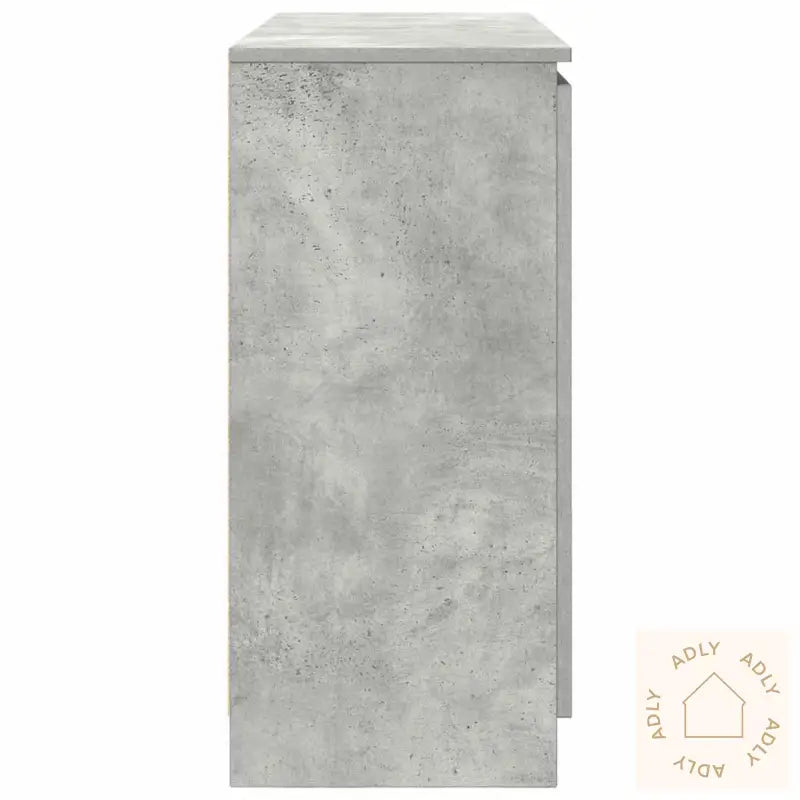 Skjenk Med Skuffer Betonggrå 100,5X35X76 Cm Konstruert Tre