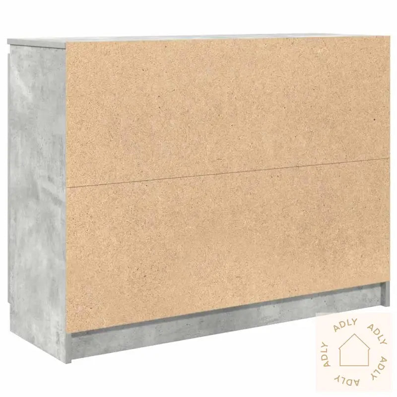 Skjenk Med Skuffer Betonggrå 100,5X35X76 Cm Konstruert Tre