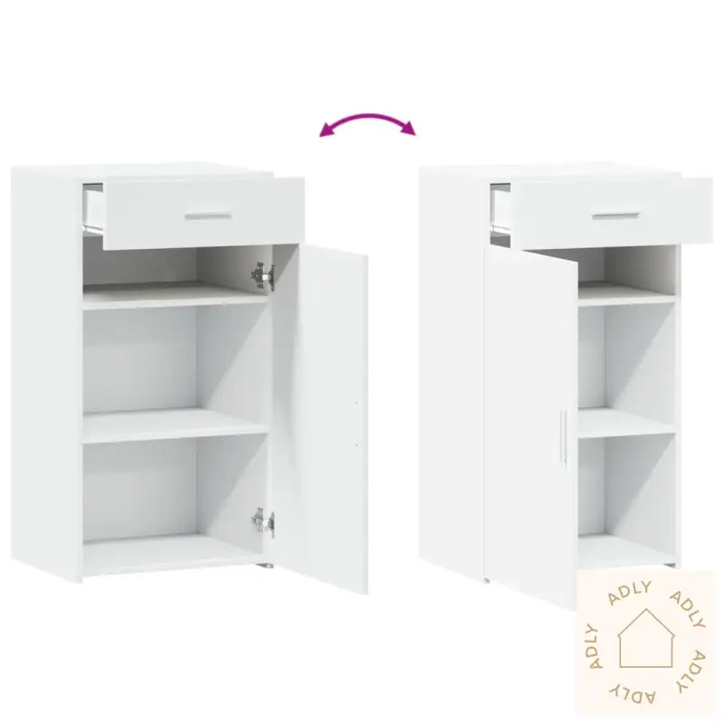 Skjenk Hvit 50X42,5X93 Cm Konstruert Tre