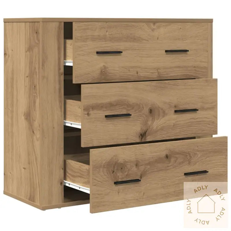 Skjenk Artisan Eik 80X33X70 Cm Konstruert Tre