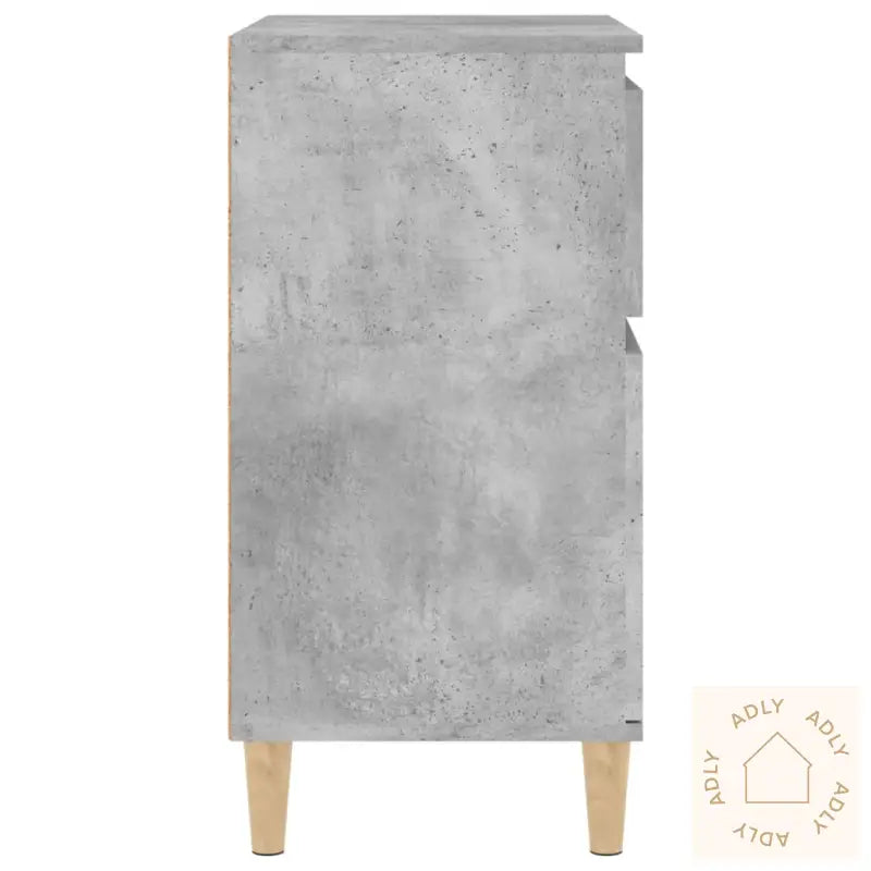 Skjenk Betonggrå 60X35X70 Cm Konstruert Tre