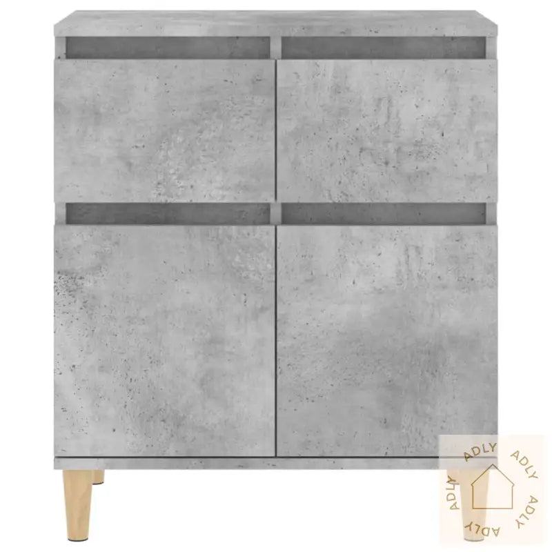 Skjenk Betonggrå 60X35X70 Cm Konstruert Tre
