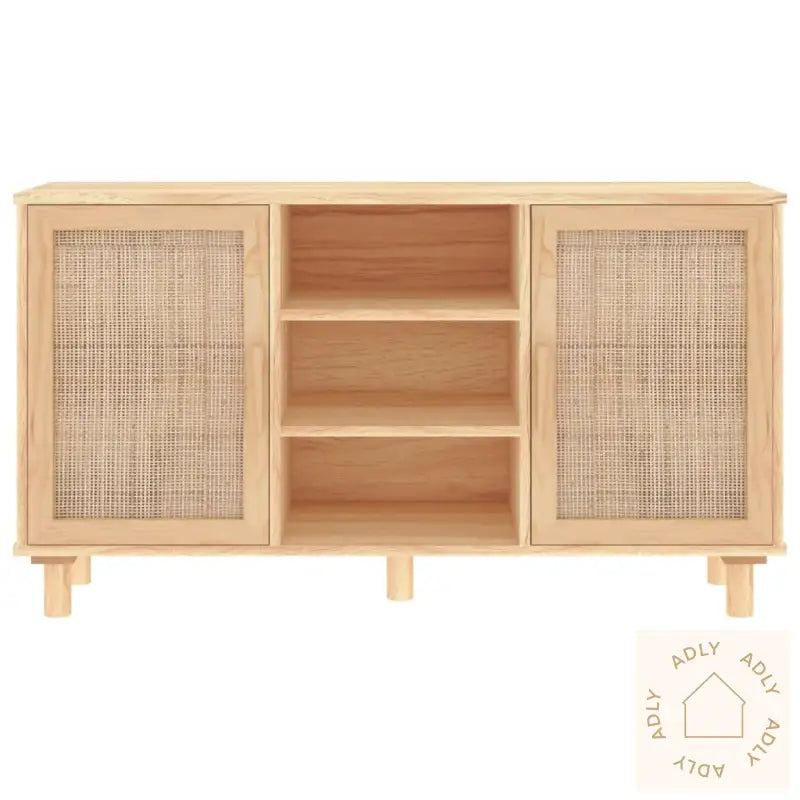 Skjenk Brun 105X30X60 Cm Heltre Furu Og Naturrotting