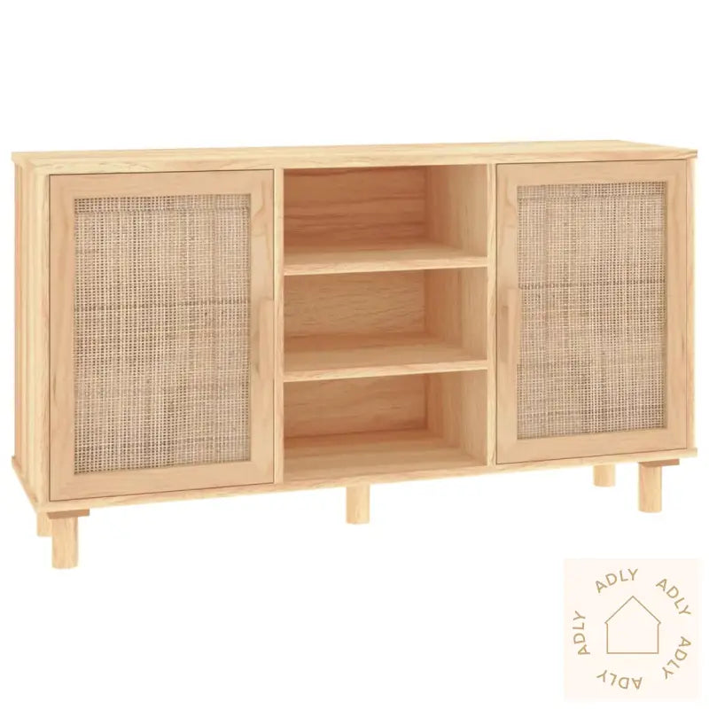 Skjenk Brun 105X30X60 Cm Heltre Furu Og Naturrotting