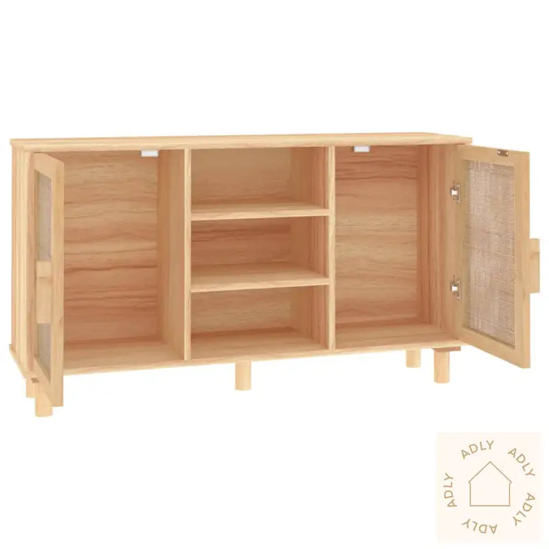 Skjenk Brun 105X30X60 Cm Heltre Furu Og Naturrotting