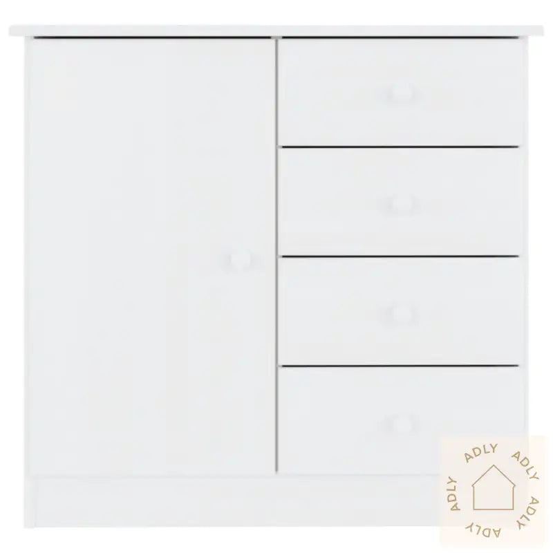 Skjenk Alta Hvit 77X35X73 Cm Heltre Furu
