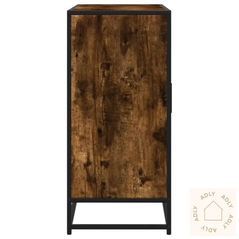 Skjenk Røkt Eik 92X35X76 Cm Konstruert Tre