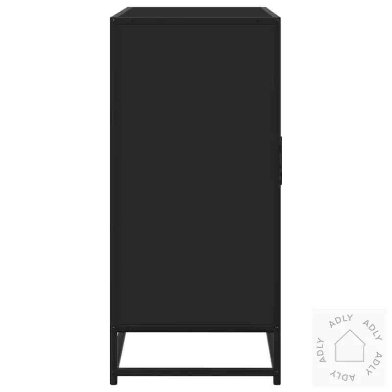 Skjenk Svart 92X35X76 Cm Konstruert Tre